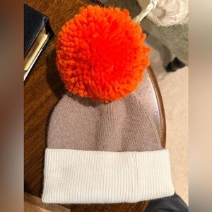 Anthropologie Tan and Orange Women’s Beanie